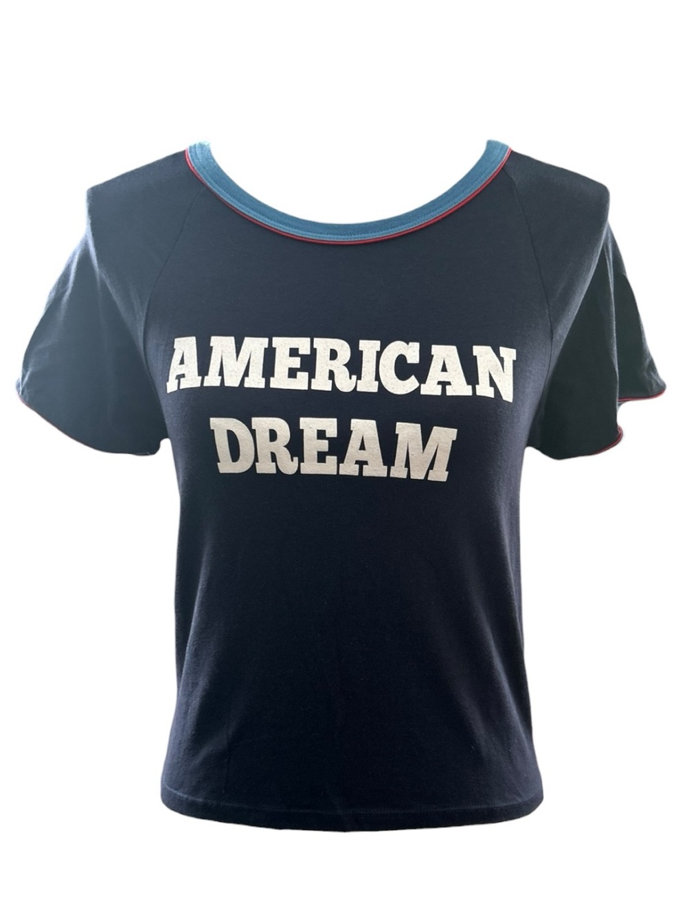 American Dream Navy Short Sleeve Graphic Tee
